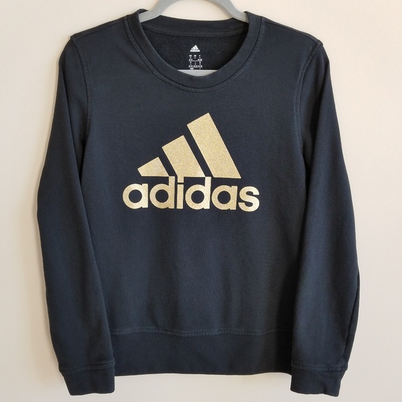 black and gold adidas top